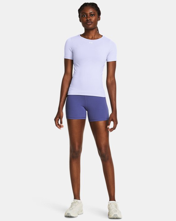 UA Meridian Middy Shorts für Damen, Purple, pdpMainDesktop image number 2